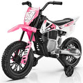 12V Kids Motorcycle with Training Wheels D191678