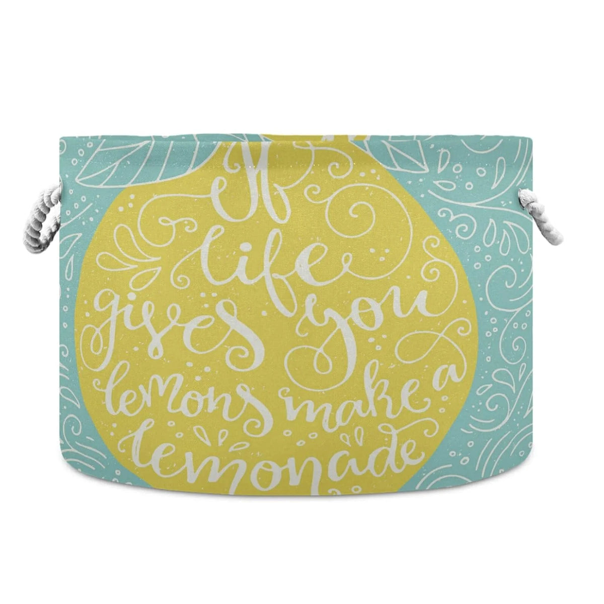 Large Collapsible Storage Basket with Handle, 20x20x14 in U403765