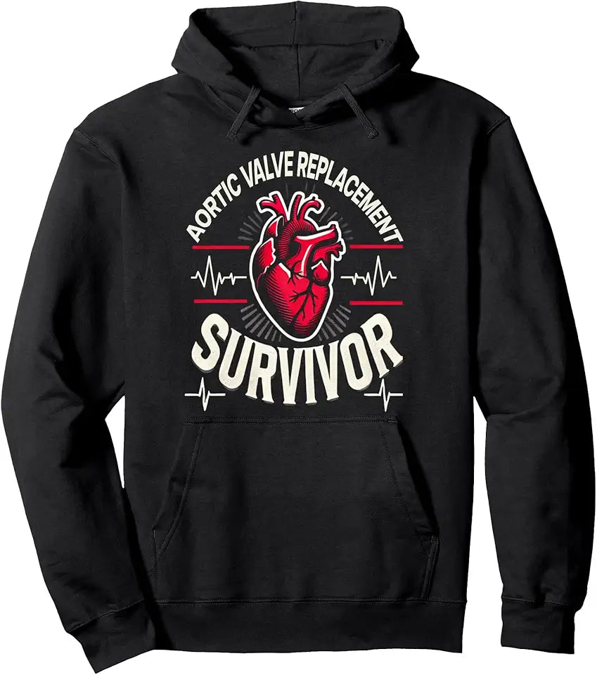 Get Well Soon Aortic Valve Replacement Survivor Recovery Pullover Hoodie J1754