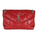 Red Quilted Lambskin Small Puffer A840