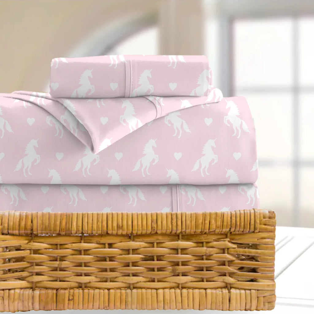 Pink 3-Pieces Microfiber Twin Sheet Sets L15569