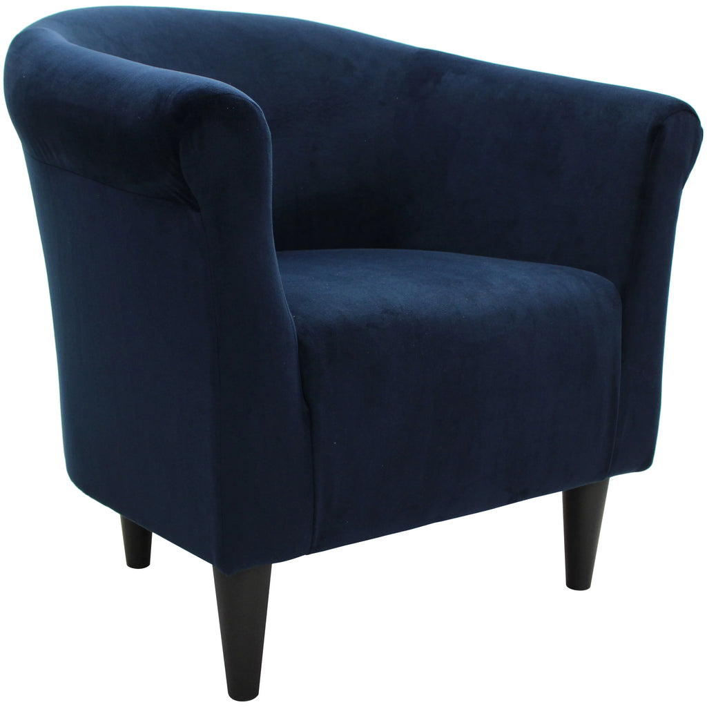Faux Leather Bucket Accent Chair B2608