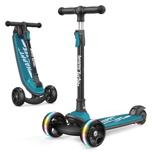 Kick Scooter for Kids 3-Wheel Folding with LED Light Wheels J2265