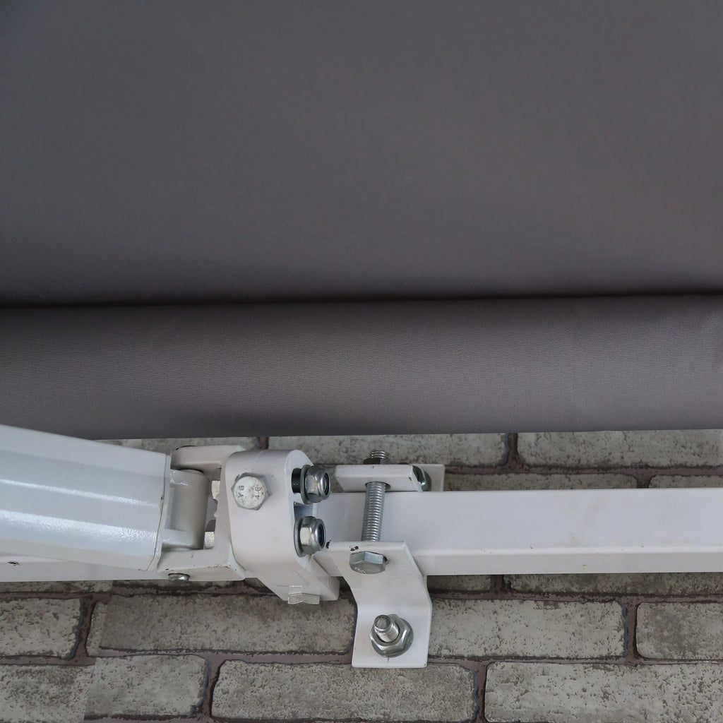 Retractable Patio 13' x 10' Awning Canopy, Gray H7029