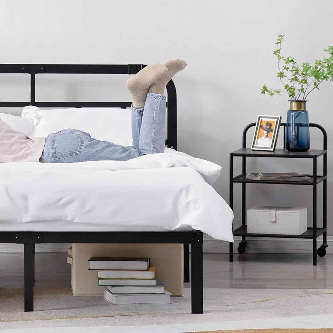 14 inch Queen Bed Frame with Headboard X874