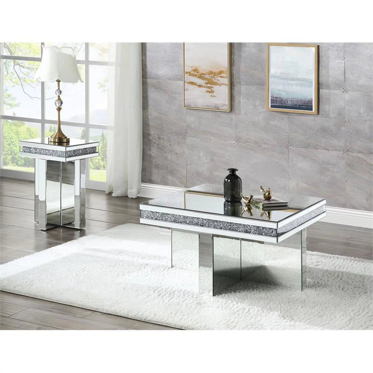 Square Glass Coffee Table Z1143
