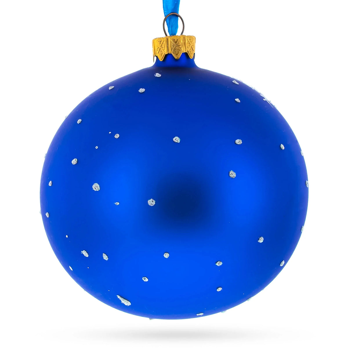 Hand-Blown Glass Ball Christmas Ornament 3.25 Inches V715614