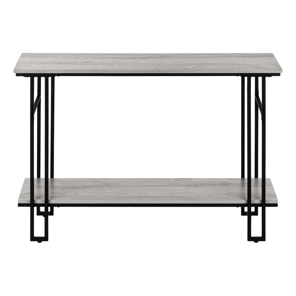 Narrow Grey Metal Accent Table E542