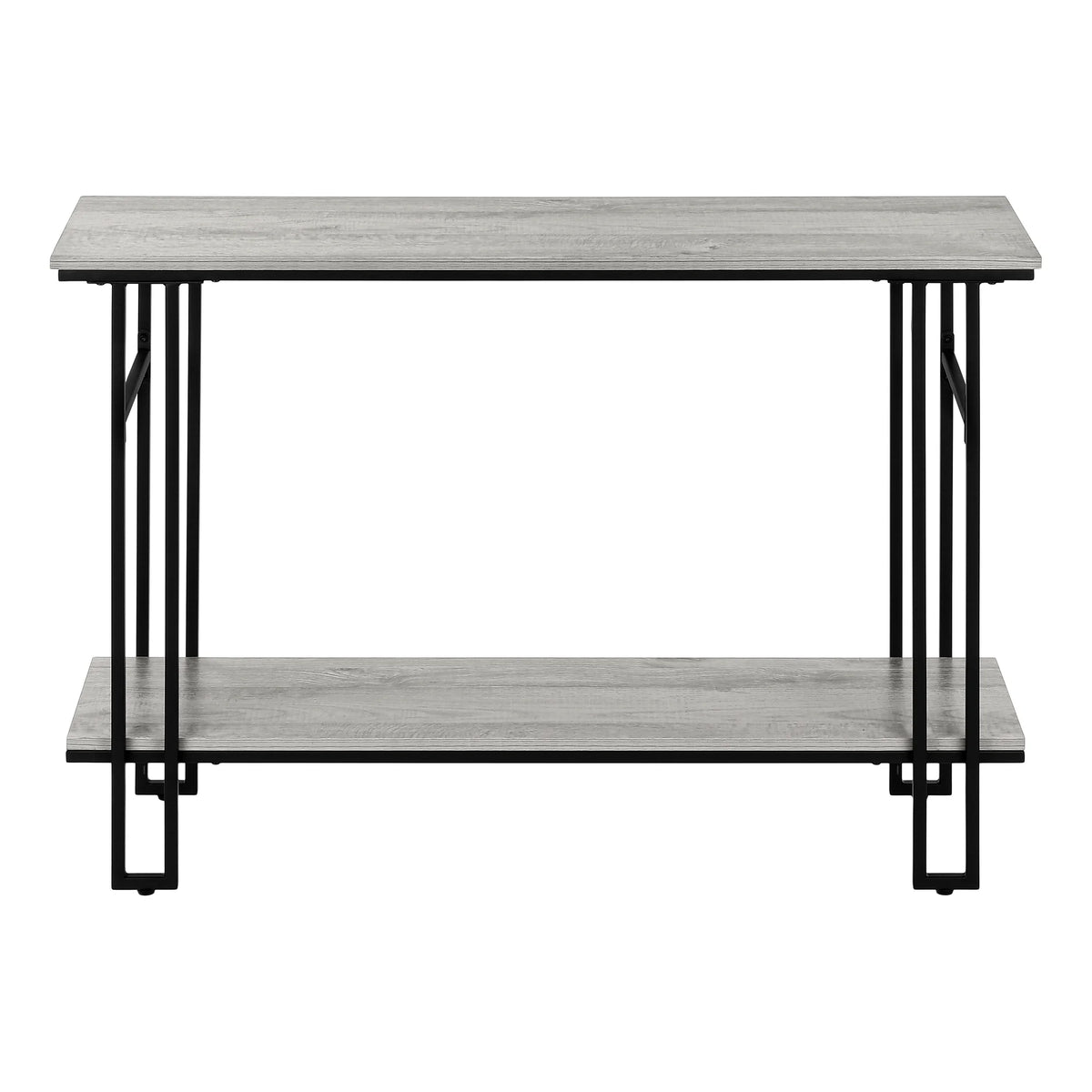 Narrow Grey Metal Accent Table E542