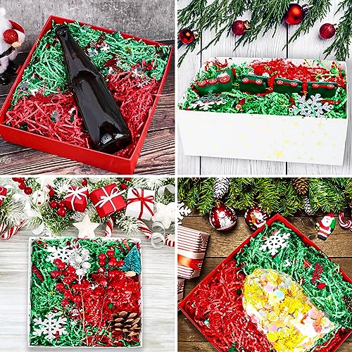 1LB Christmas Crinkle Cut Paper Shred Filler P51421