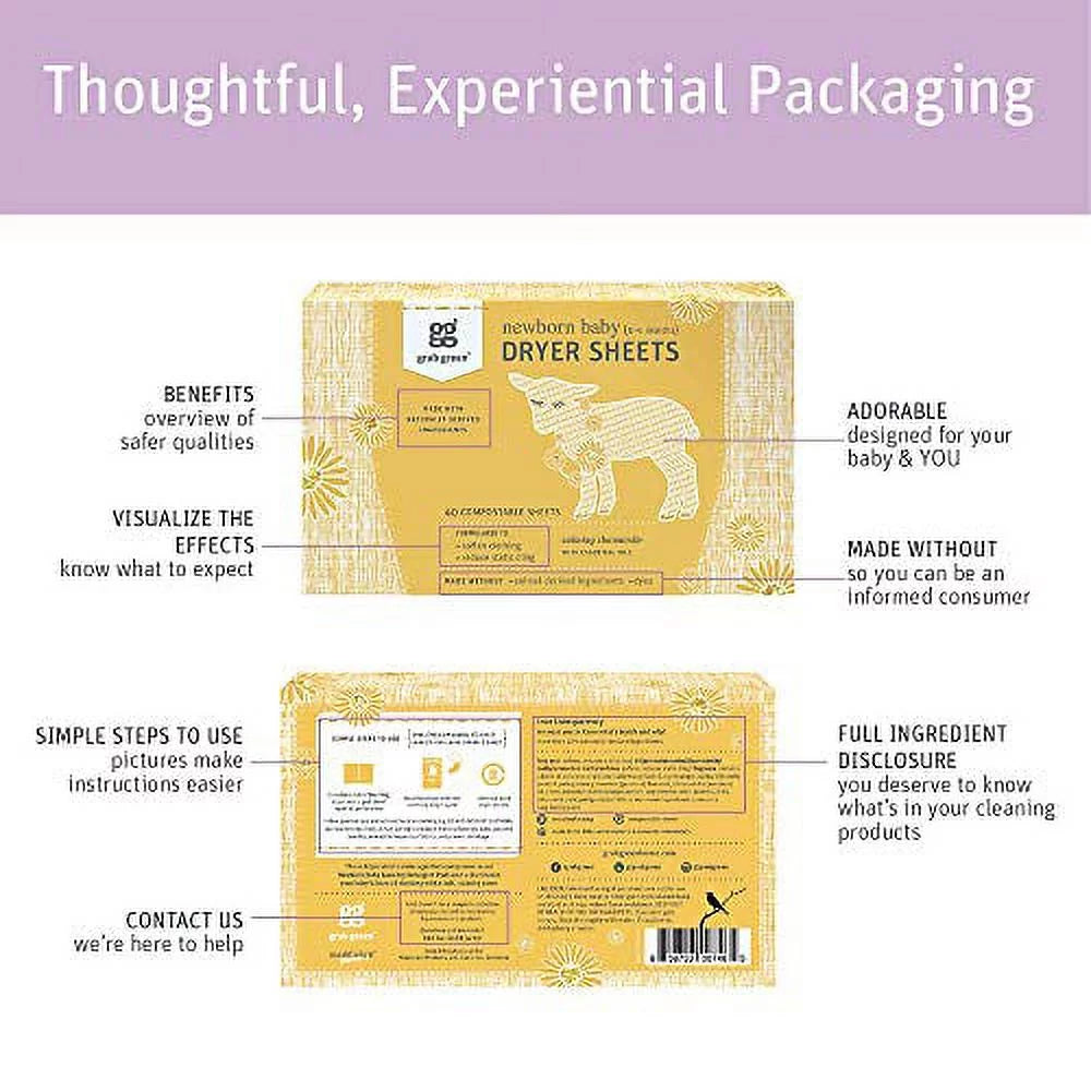 Baby Laundry Dryer Sheets Calming Chamomile 3 Count L884046