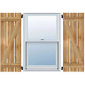 Rough Sawn Western Red Cedar Board-n-Batten Shutters N803439
