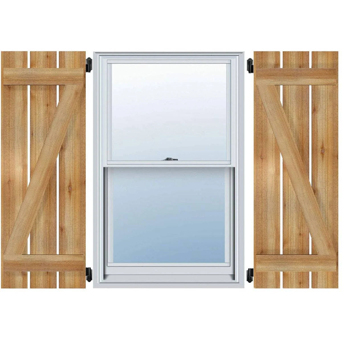 Rough Sawn Western Red Cedar Board-n-Batten Shutters N803439