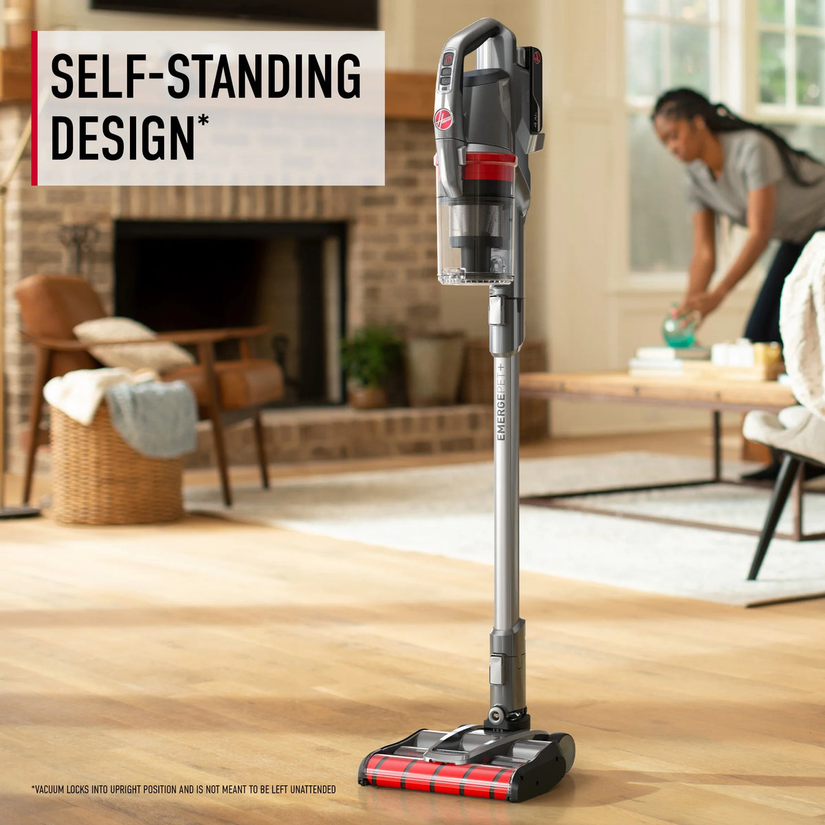 Cordless Stick Vacuum Cleaner with Dual Brush Roll Nozzle L505896