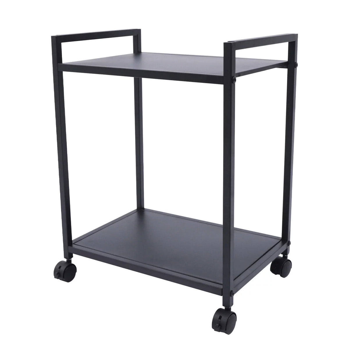 2-Tier Computer Tower Stand with Lockable Wheels K1060