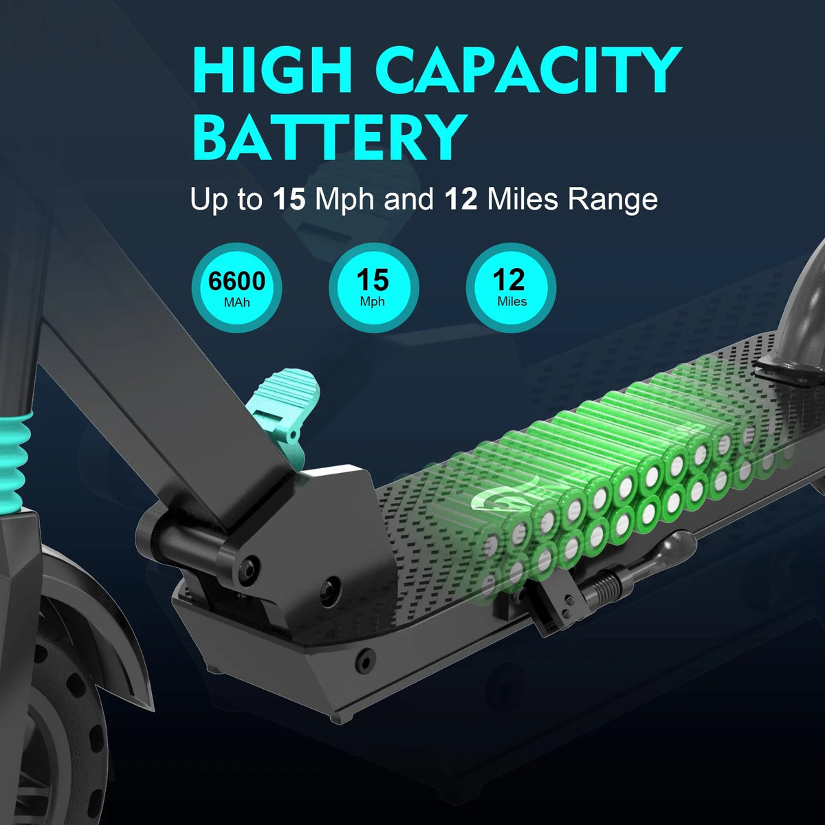 Electric Scooter 350W Motor 15 MPH Foldable Z993629