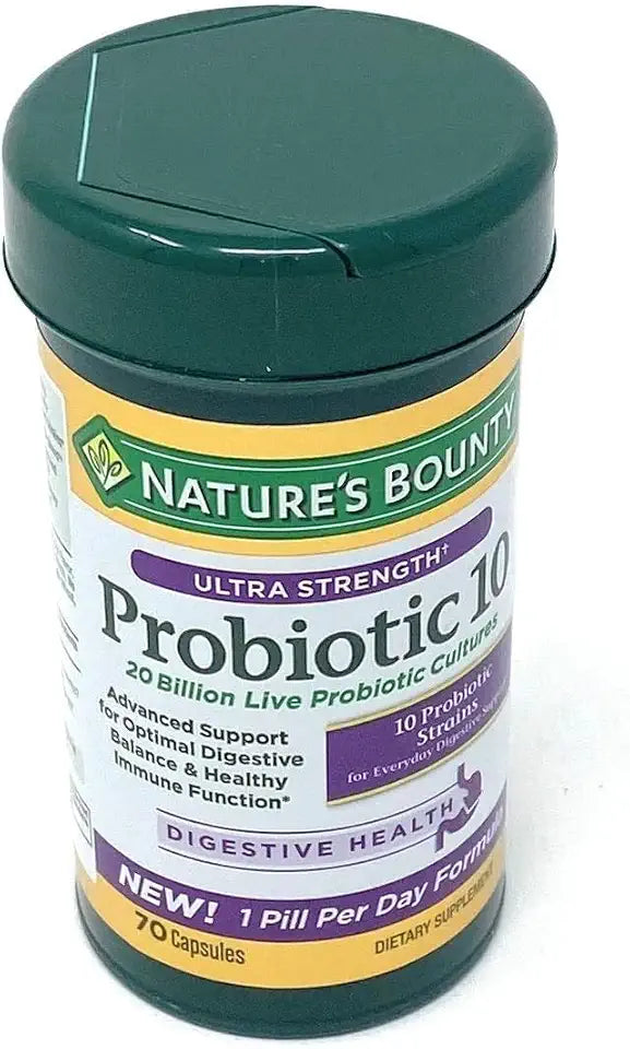 70 Capsules 10 Probiotic Strains Supplement A58283