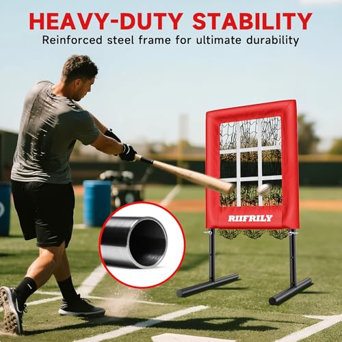 9 Hole Baseball Pitching Net with Strike Zone J4725