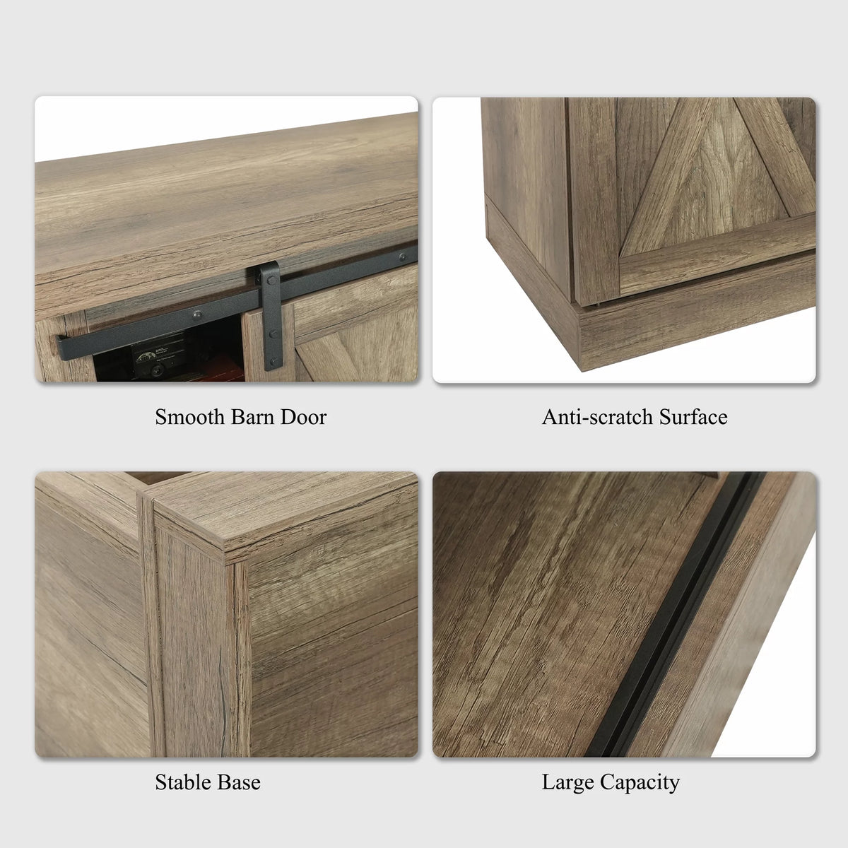 Storage Cabinet with Sliding Slat Door F94670