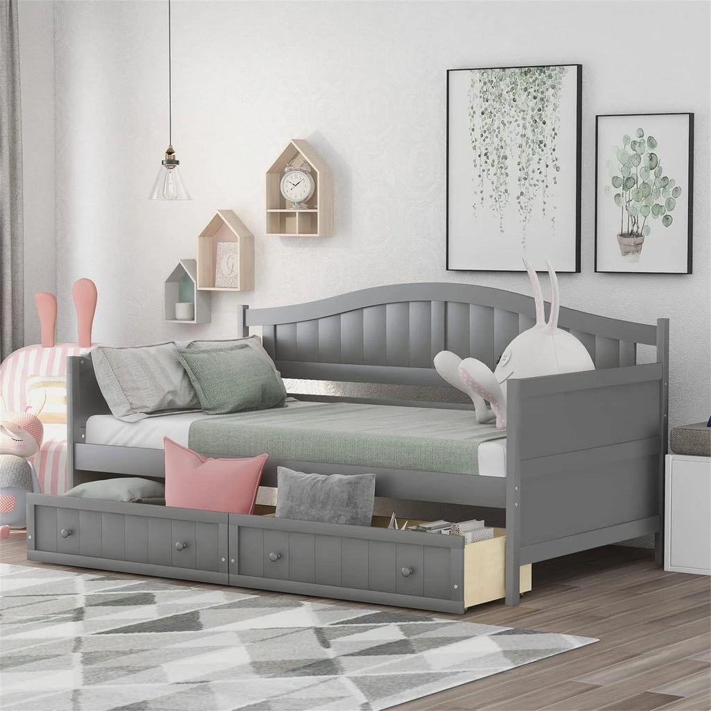 Wood Daybed with Storage Drawers K806685