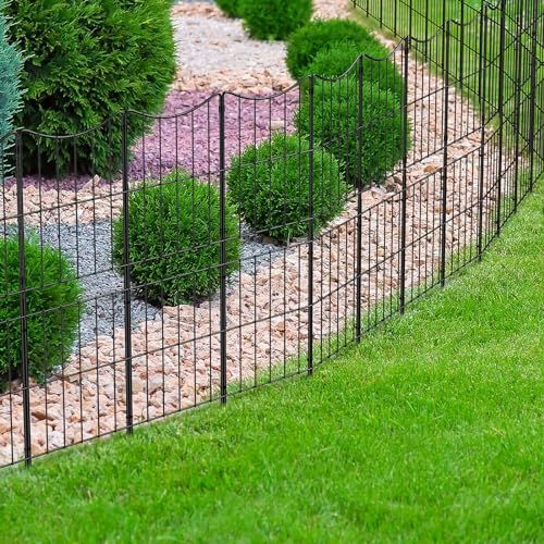 Decorative Garden Fence 10 Pack Rustproof Metal Wire Panel G95135