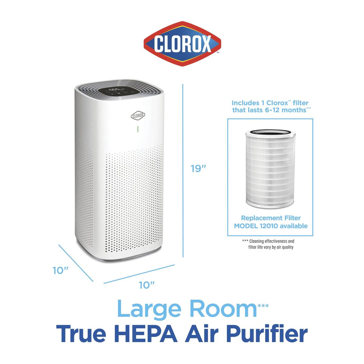 Large Room Air Purifier with True HEPA Filter Q2568