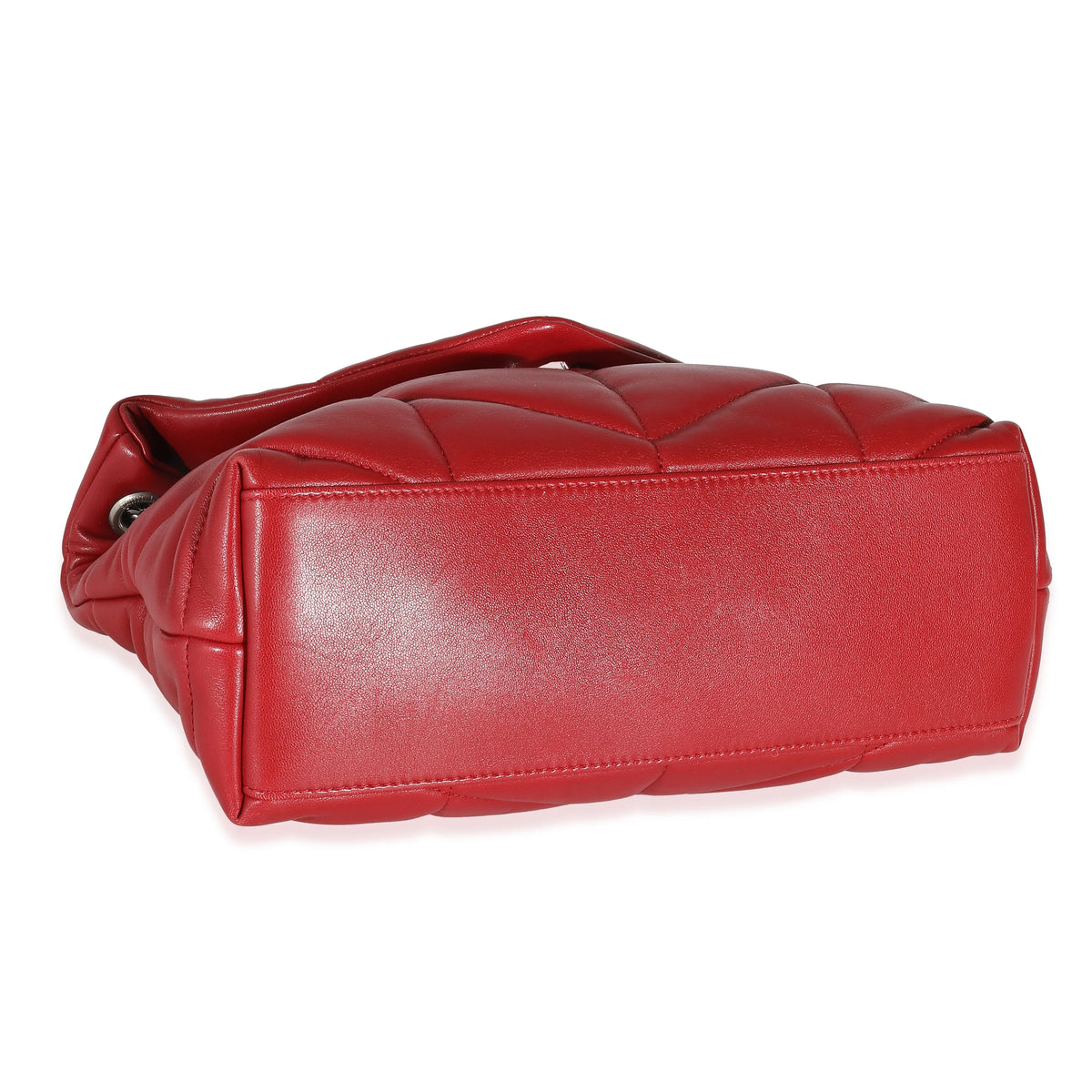 Red Quilted Lambskin Small Puffer A840
