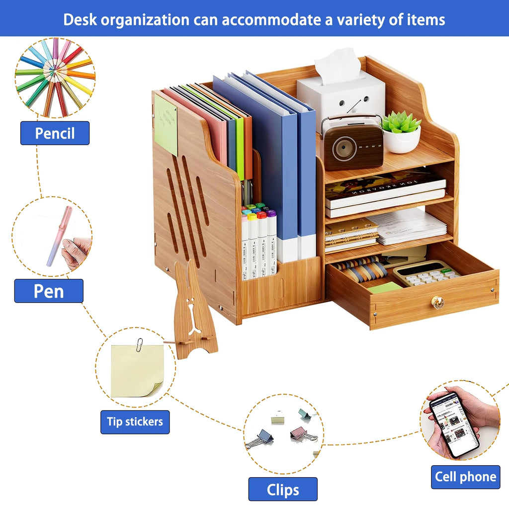 Wood Desk Organizer J16850