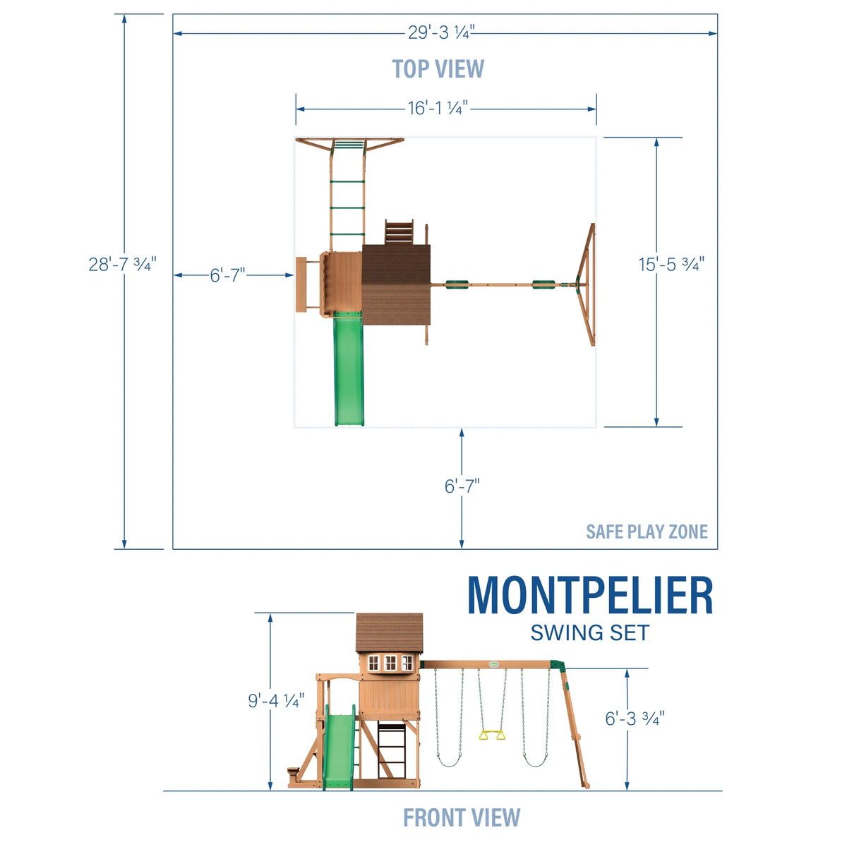 All Cedar Swing Set G99826