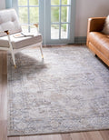 9' x 12' Ivory Low-Pile Rug C705