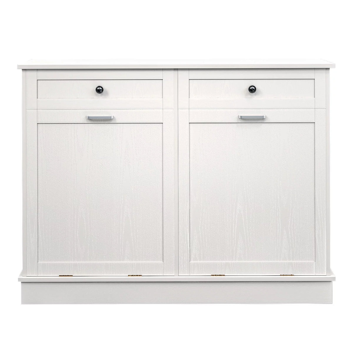 White Free Standing Tilt Out Trash Cabinet with Drawer N66559