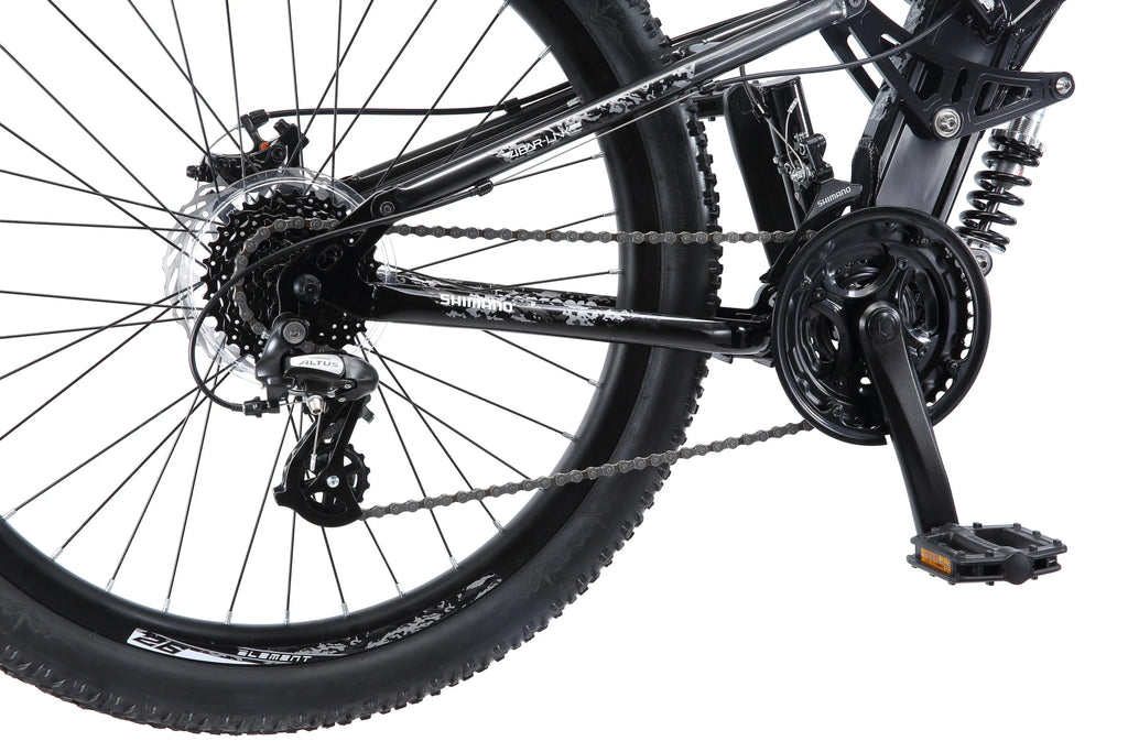 Black 26 inch Wheels 24 Speeds Mountain Bike M8980