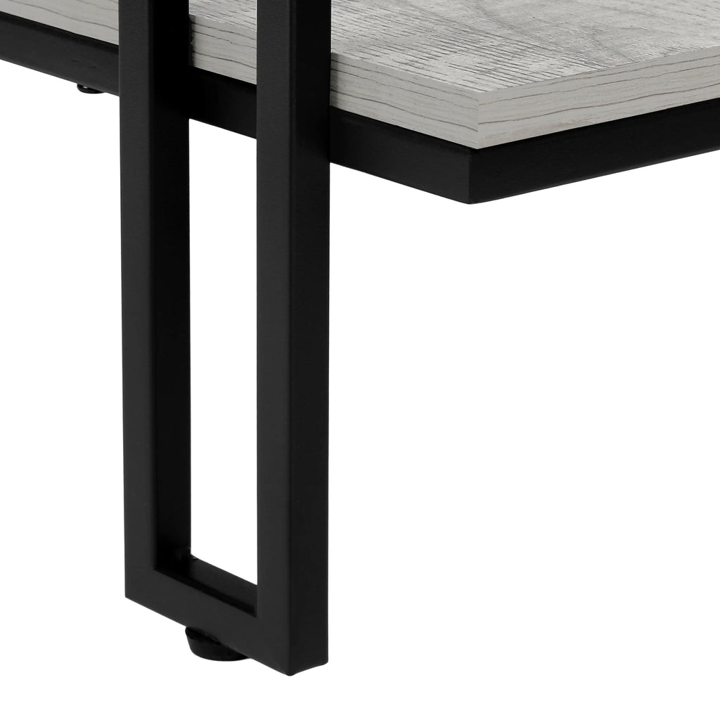Narrow Grey Metal Accent Table E542