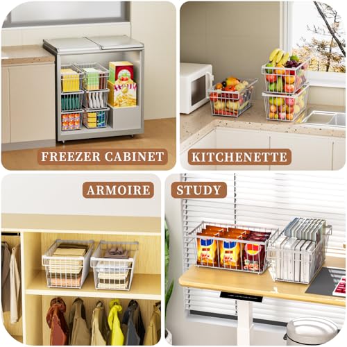 4 Pack Leak-Proof Freezer Organizer Bins C951887