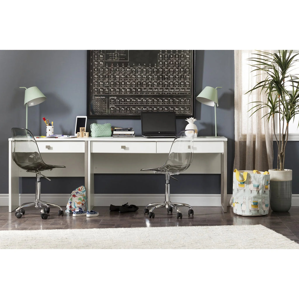 Contemporary White Desk F5920