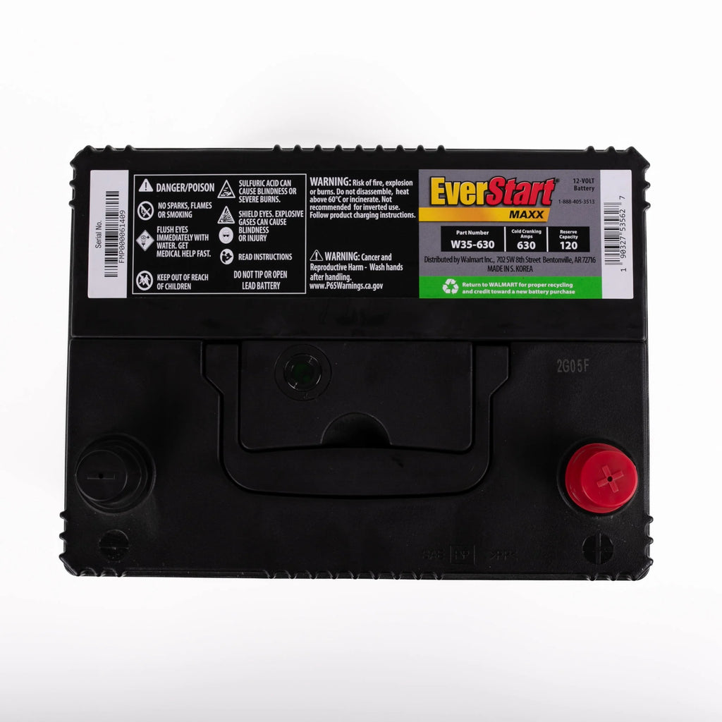 Lead Acid Automotive Battery Group Size 35N 12 Volt 640 CCA S243930