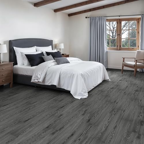 Peel and Stick Floor Tile, 36-Pack Self Adhesive Vinyl Plank Flooring Waterproof Tile Sticker B118