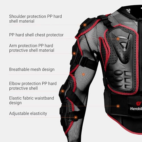 Motorcycle Full Body Armor Jacket I3554