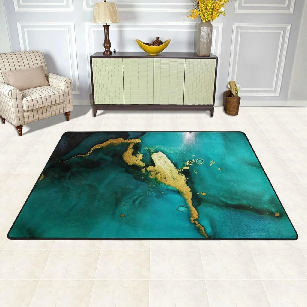 Green Marble Area Rug M65340