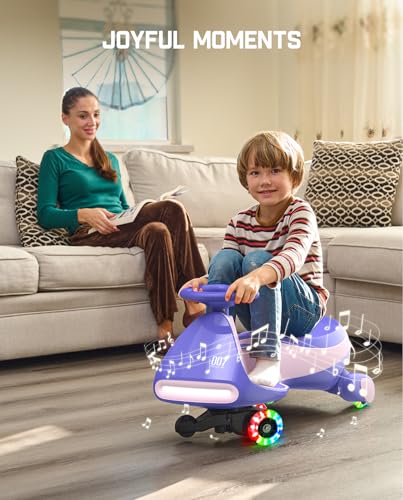 12V Electric Wiggle Car with Pedal, Rechargeable Battery, 2 Speed, Flashing Wheels, Blue T8774