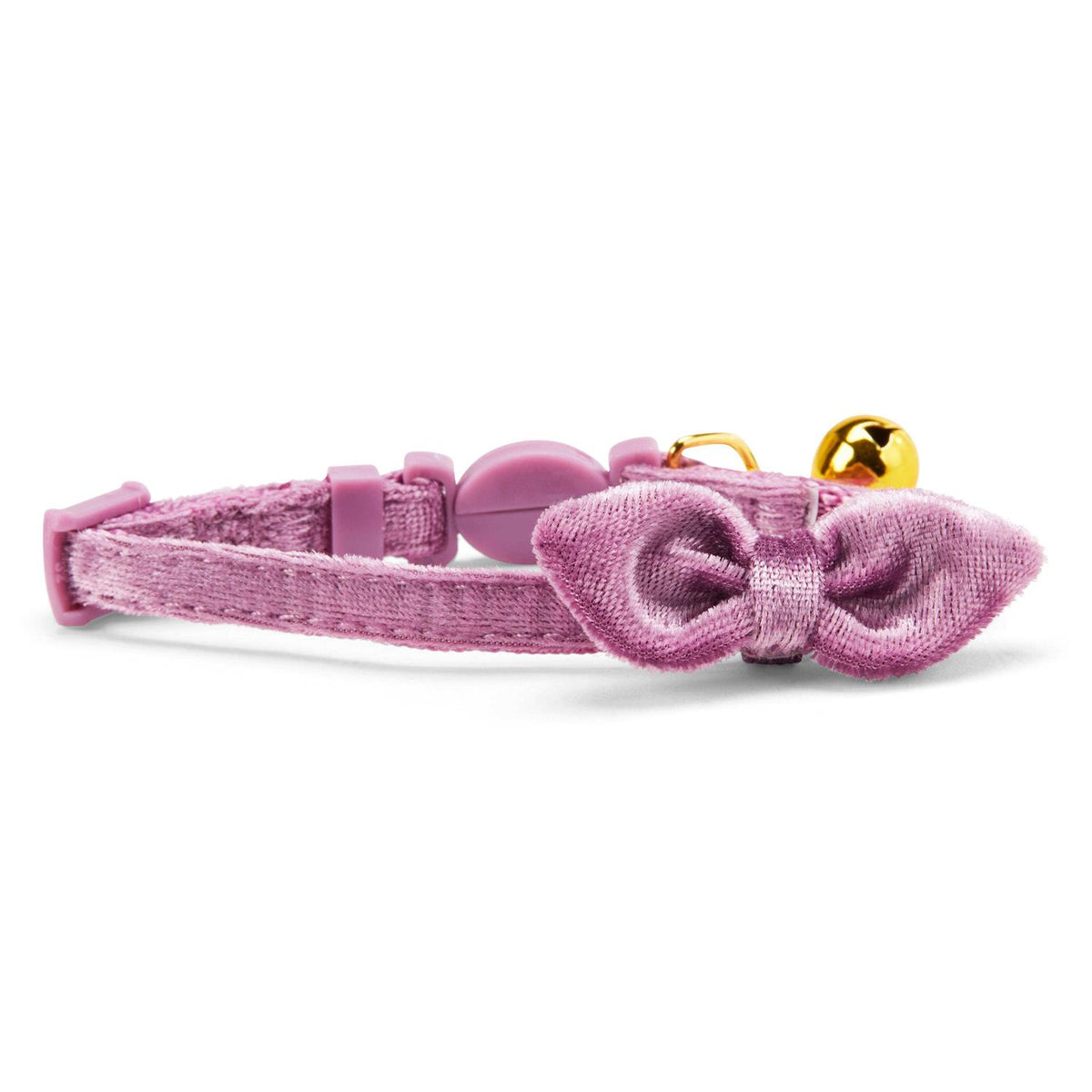 Velvet Adjustable Purple Kitten Collar N120