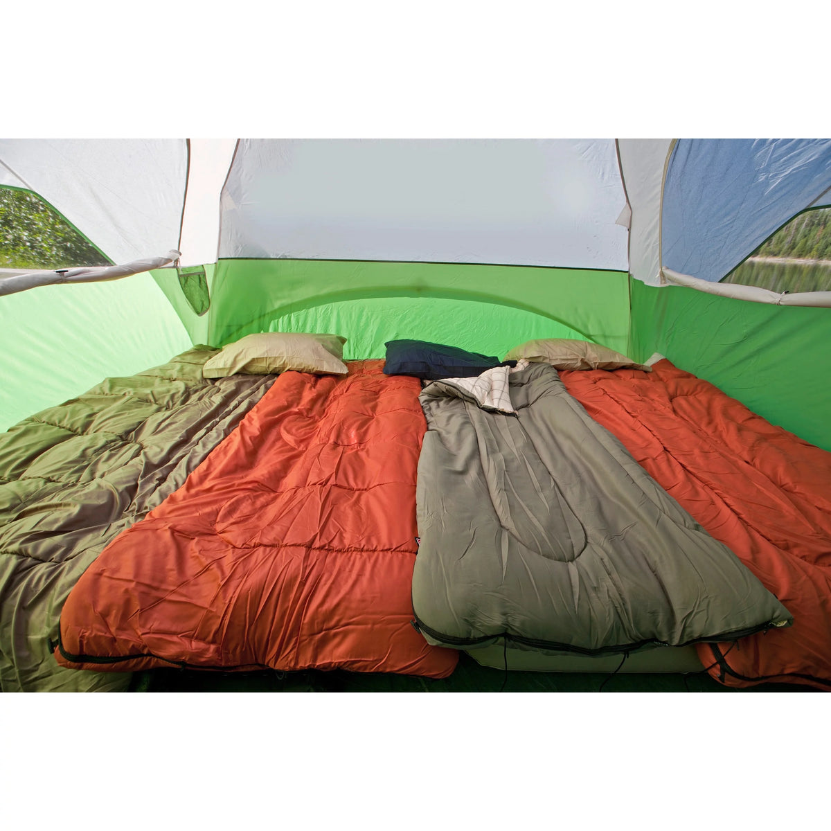 6-Person Dome Tent with Screen Room, Green A29600