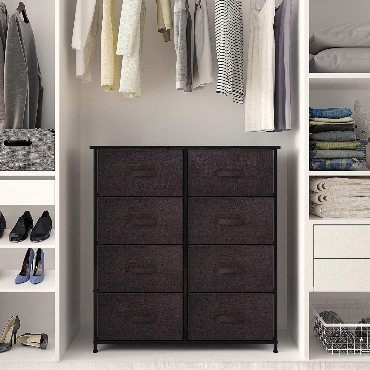 8 Drawer Fabric Dresser S1817