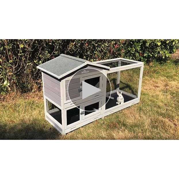 Rabbit Hutch with Casters and 3 Deep Pull Out Tray P1882