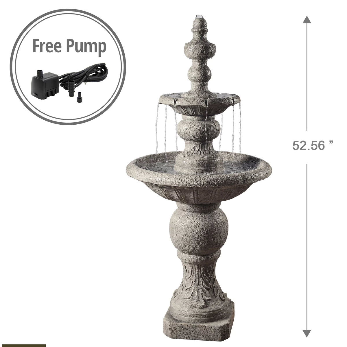 Indoor Water Fountain Gray C25122