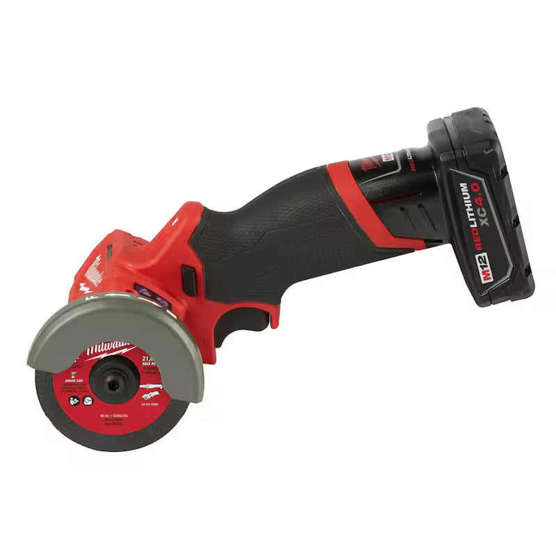 12V Brushless Cordless Cut Off Saw Kit with 3 in. Metal Cut Off Wheels U75644