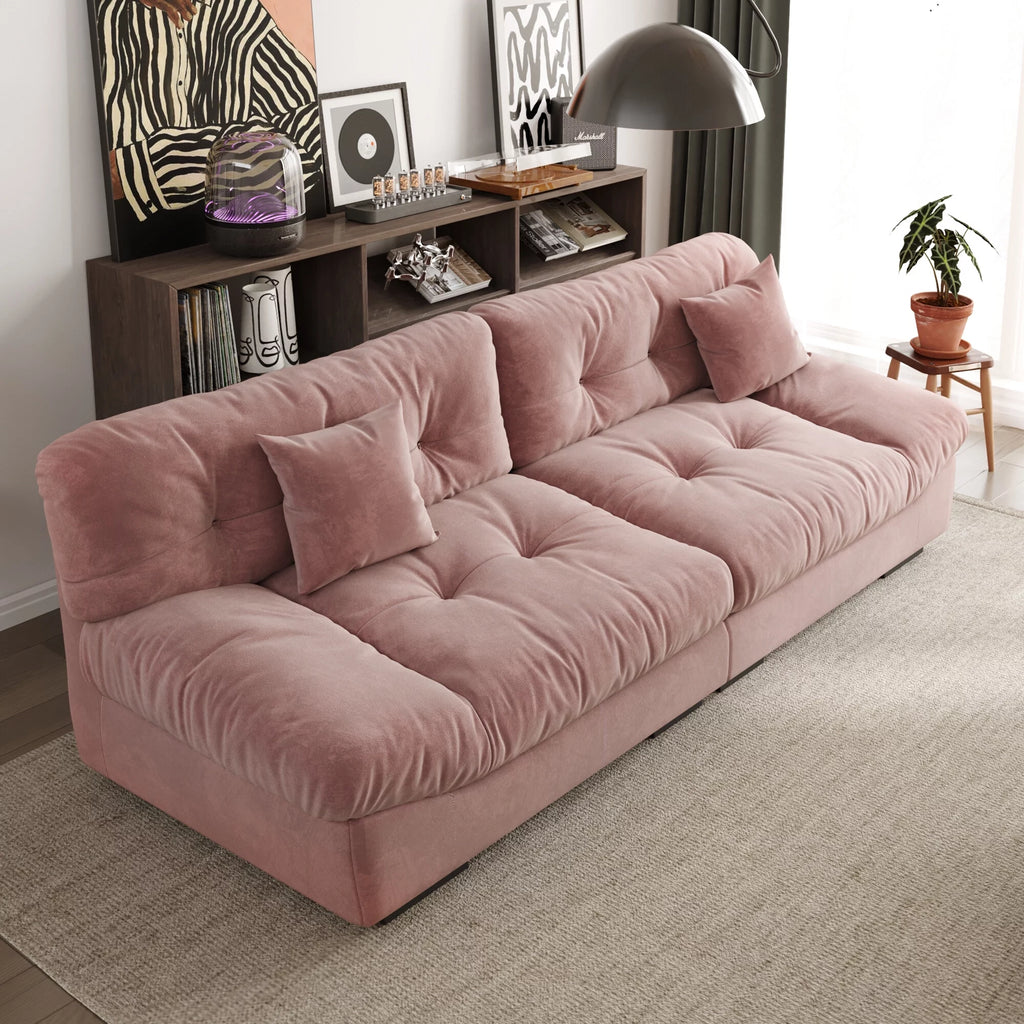 Velvet 3-Seat Cloud Sofa K65302