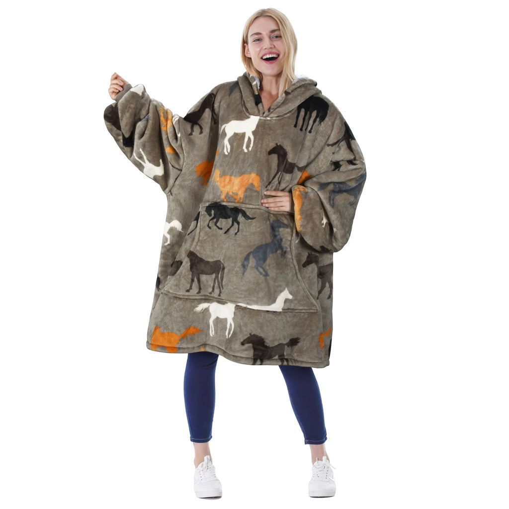 Oversized Sherpa Reversible Hoodie N862099