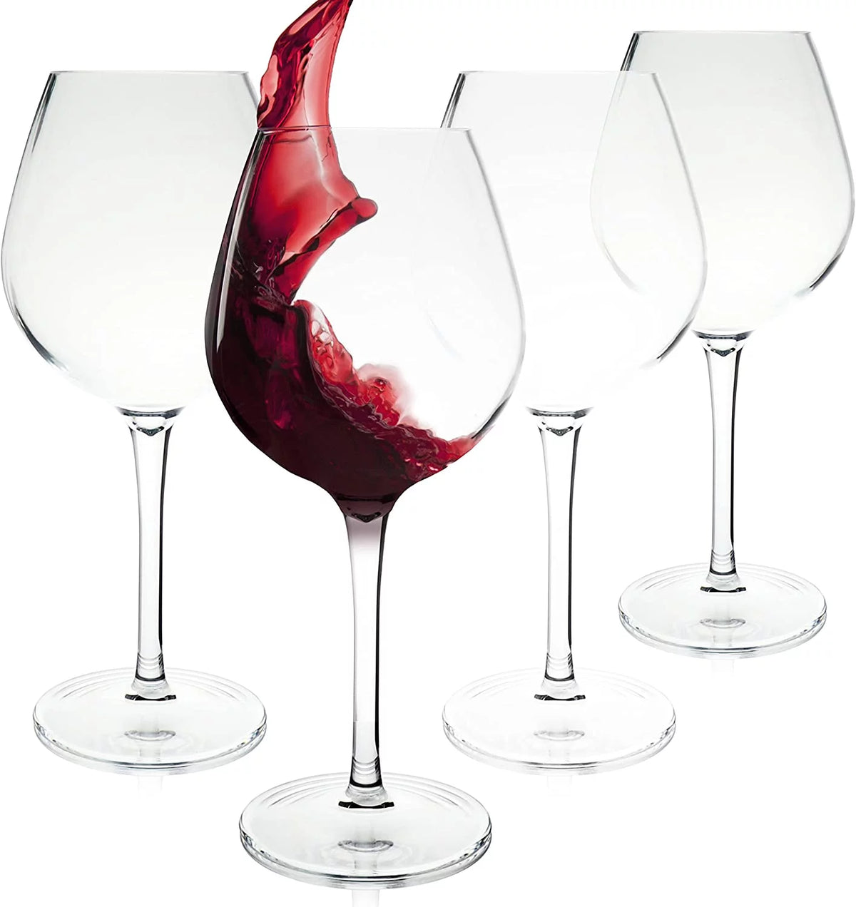 Unbreakable Red Wine Glasses, 4 Pack P8260