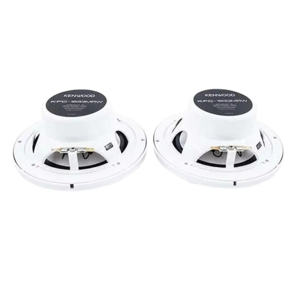 6.5" 2-Way Water-Resistant Marine Speakers with White Grilles K736643